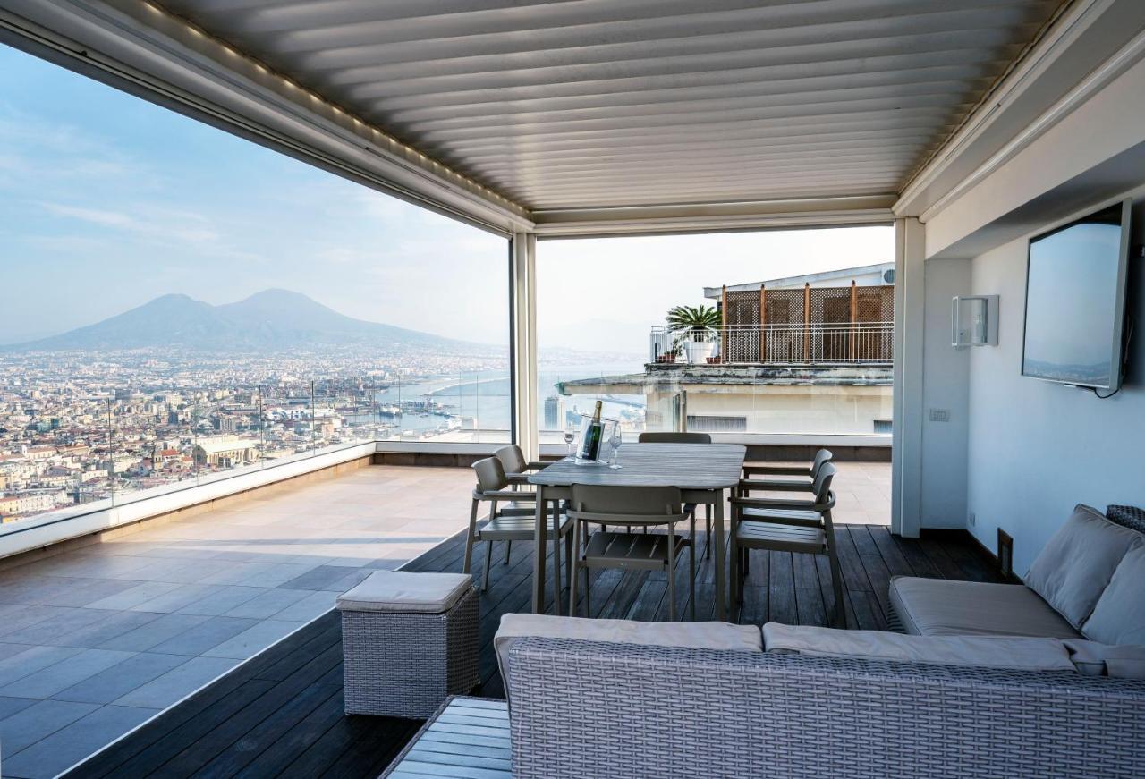 Terrazza Manù - loft suspended over the city-Vomero Naples Extérieur photo